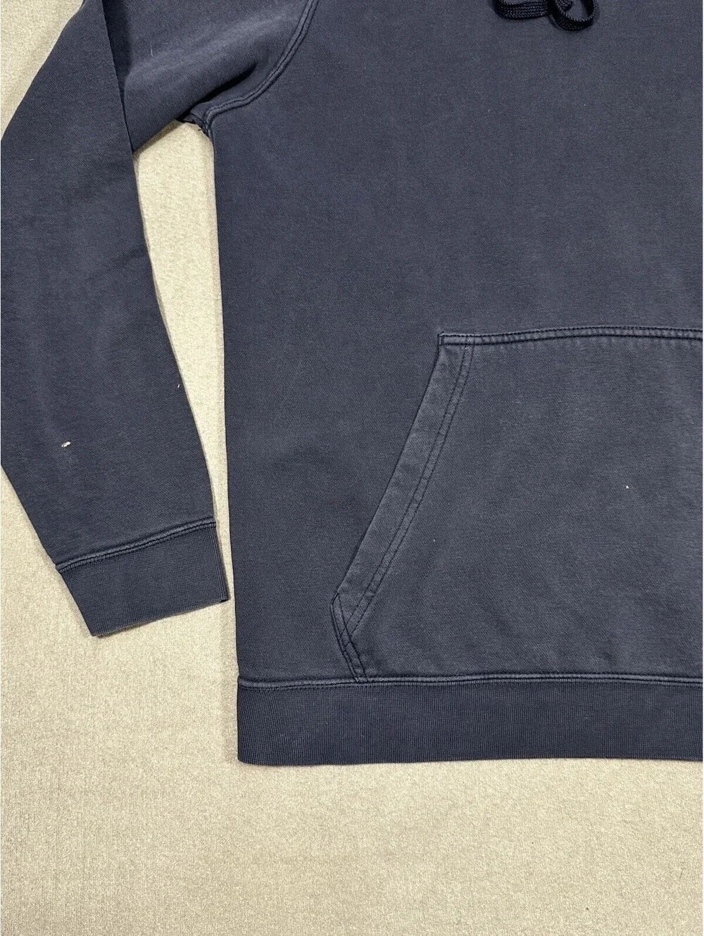 Nike Mens Large Navy Hoodie Large Logo Swoosh Pullover Sweatshirt FA18